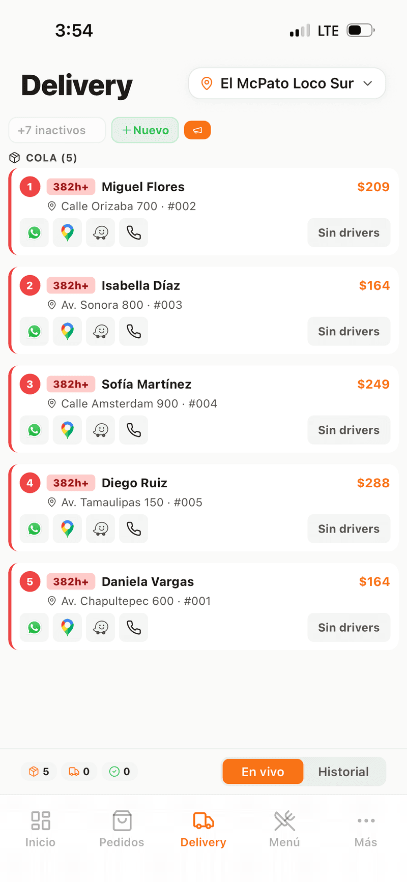 App repartidor con marca propia